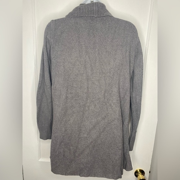 BAREFOOT DREAMS M Cozy Heather Gray Women's Sweater with Pockets - Picture 4 of 5